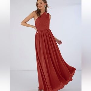 Worn once bridesmaids terra-cotta color dress